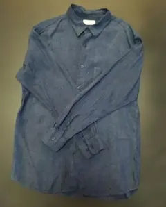 UNIQLO XL ダークブルー 長袖シャツ