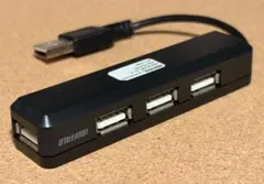 BUFFALO USBハブ 4ポート ブラック 本体のサムネイル