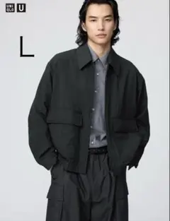 【新品タグ付き】ユニクロU　ショートブルゾン　ブラック　M　UNIQLO 新品 UNIQLO U ショートブルゾン ブラック M - メルカリ