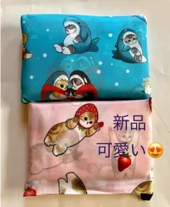 mofusandモフサンドエコバッグ折りたたみ大容量2枚セット