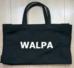 ​WALPA トートバッグ ブラック 大容量 キャンバス生地のサムネイル