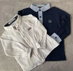 familiar 長袖シャツ 2枚セット 90