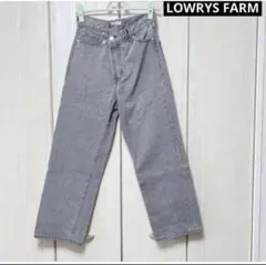 LOWRYS FARM Sサイズ グレー　アシンメトリーデニムジーンズのサムネイル