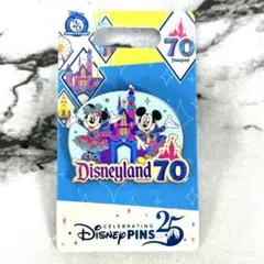 アメリカ カリフォルニア ディズニー Disney 70周年 限定 ピンバッジ