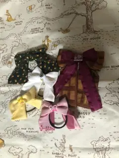 布リボン　ヘアアクセサリー　セット　まとめ売り　ハロウィン　キッズ　子供