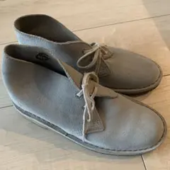 クラークス スエード デザート uk4 23cm 23.5cm チャッカ ブーツ