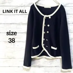【リンク イット オール】カーディガン ジャケット ニット ラウンドネック 秋冬