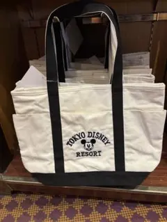 【トートバッグ】ディズニー ミッキー ミニー ホワイト 白