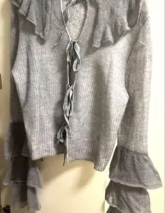 ★ZARAライトブルーカーディガンL新品タグ付★