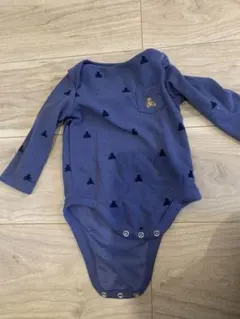 GAP ネイビー クマ刺繍ロンパース 6-12ヶ月