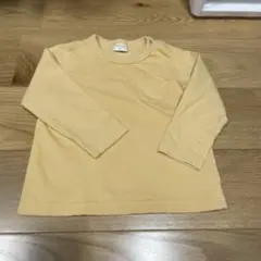 アカチャンホンポ　シンプルフリー　長袖Tシャツ　イエロー 90サイズ