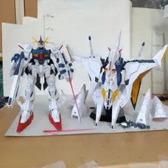 HG クスィーガンダム ＆HGメッサーF01型 2体セット 完成品 - メルカリ
