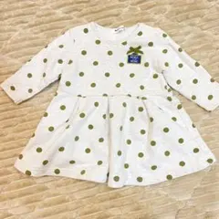 ノイユエイムべべ　ワンピース　80 女の子　子供服　ドット