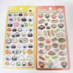 ボンボンドロップシール　和柄　食べ物　日本食　たこ焼き 和柄シリーズ おにぎり