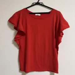 a.v.v 半袖 フリルスリーブ カットソー レッドのサムネイル