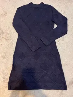 eimy istoire ニットワンピース M ネイビー