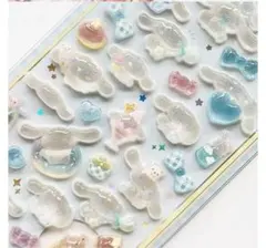 ボンボンドロップシール シナモロール ぷっくり 立体 サンリオ