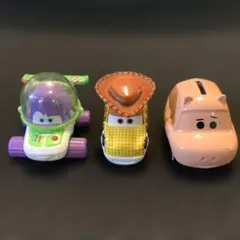 トミカ カーズ トイ・ストーリー ウッディ・バズ・ハム3台セット