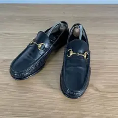 グッチ　ホースビットローファー　レザー　ブラック　6.5