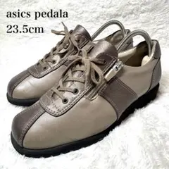 美品■アシックス ペダラ【23.5】サイドジップ ウェッジソール ウォーキングのサムネイル