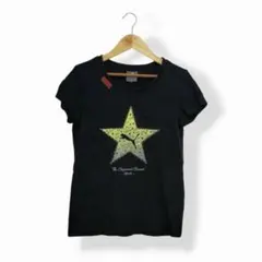 PUMA プーマ ロゴプリント コットン 半袖 Tシャツ ブラック Mのサムネイル