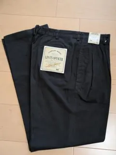デッドストック　90s リーバイス　オフィサー　ツータック　チノ　黒　 ラルフ
