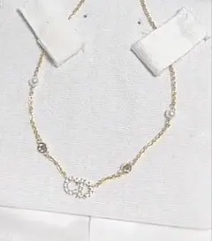 ゴールドチェーン ネックレス パール付き ♡