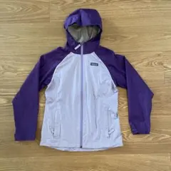patagonia レインジャケット 紫/グレー