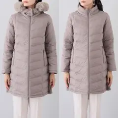 メルヴェイユ ヴァント エコファー付 軽量リバーシブル フードダウンコート M