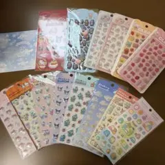 ダイソー　サンリオ　ぷくっとシール　他シールまとめ売り