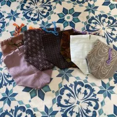 ハンドメイド巾着袋　7点セット