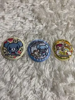 ナルミヤキャラクターズ 刺繍缶バッジビスケット 3点セット