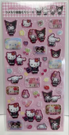 【正規品】サンリオ　ラメ入り樹脂もりシール　平成コギャル　匿名・即日発送