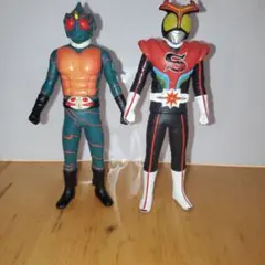 昭和　仮面ライダー ソフビ　2体セット