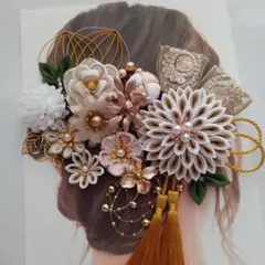 つまみ細工髪飾り成人式結婚式卒業式