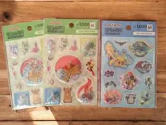 ポケモン　シール　ステッカー　韓国　海外　限定　3枚セット