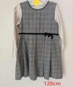 a.v.vノースリーブ チェック柄 ワンピース　120cm