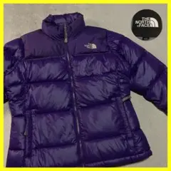 ザノースフェイス THENORTHFACE ダウンジャケット 700 刺繍 紫M