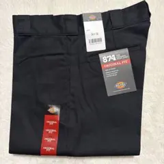新品 ディッキーズ 874 34x30 Dickies ワークパンツ ブラック