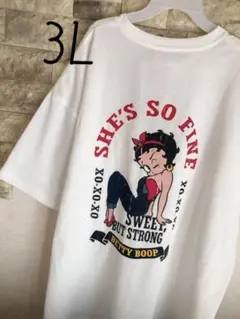 ① ベティブープ　ベティちゃん　バックプリント　半袖　tシャツ 3L