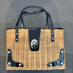 Kate spade ケイトスペード　かごバッグ　バスケット　黒のサムネイル