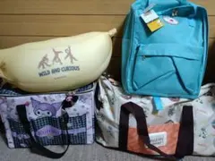 プライズ雑貨まとめ売り　スヌーピーリュック　バッグ　クロミ保冷バッグ　ジョージ