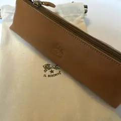IL BISONTE レザー 筆箱 ブラウン