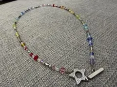 NUMBERX カラフルビーズネックレス