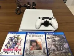 PlayStation 4 ホワイト 本体 (1TB)コントローラーソフト三本付