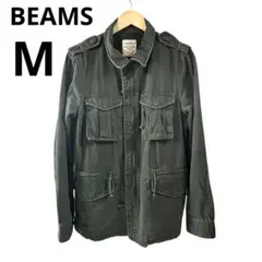 BEAMS ビームス ミリタリージャケット バックプリント ユーズド 古着 Mのサムネイル