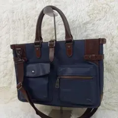 未使用級✨輪怐 LIN-KU リンク　格(カク) ビジネスバッグ　ネイビー LIN-KU】【輪怐】リンク『格 ブリーフケース』メンズ ビジネス