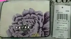 希少COACH コインケース コーチ×カフェファセット コラボ