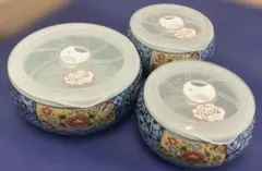 未使用品★有田焼　レンジパック　小鉢　密封保存容器　タッパーウェア　陶器