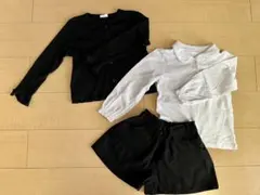 フォーマル服 ブラウス・カーディガン・ショートパンツ 3点セット